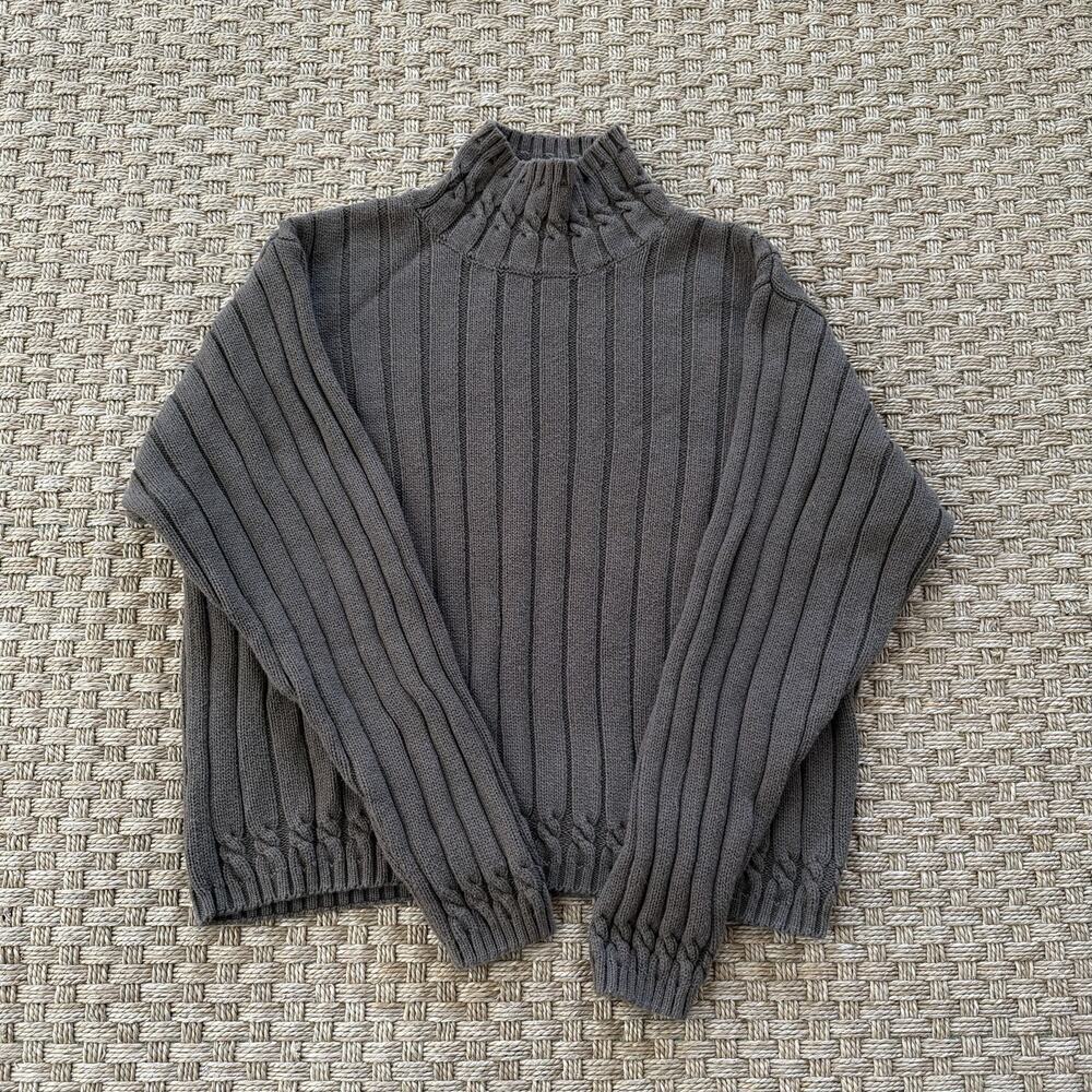 Vintage Talbots Women’s 100% Cotton Mock Neck Sweater Size Small